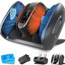 Foot Massager with Heat & Cold, 2026 Upgraded Shiatsu Foot & Calf Massager Machine, 4 Modes, 6 Levels, Electric Foot Massage for Feet, Legs & Arms, Home Office Relaxation for Women and Men-Gray