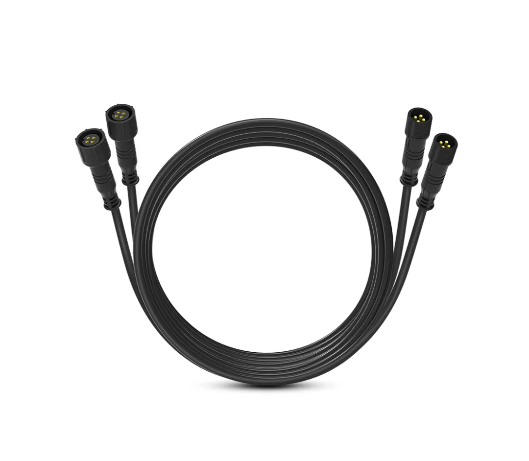 MICTUNING 2PCS 10FT 4 - Pin RGB Rock Light Extension Cables - Exclusive for 4 & 8 Pods RGB LED Rock Lights Connection