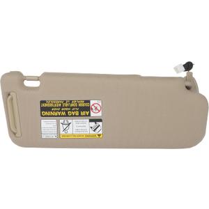 Windshield Sun Visor Left Driver Side 2005-2008 for Hyundai Sonata Beige Car Visor Extender with Sunroof with Mirror 852013K400QS