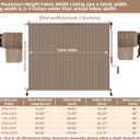 Outdoor Shades Roller Exterior Blinds,Cordless Patio Shades Roll Up Outdoor Blinds for Patio Porch Backyard Pergola Gazebo Privacy Screen Protection,UV Sun Blocking,Fade-Resistant 6ft Wide x 6 H