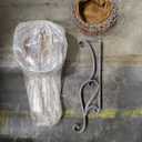 Solution4Patio 2 Pack Retro Metal Plant Stand Basket with Coconut Liner, Foldable 30" Height Tall Stand Plant Holder Shelf, Outdoor Elegant Corner Decorative Display Flower Rack, #K350A01