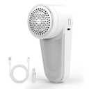 Fabric Shaver, Lint Remover for Clothes, Effectively and Quickly Remove Pills, Sweater Shaver with Stainless Steel Remove Clothes Fuzz, Lint Balls, Pills, Bobbles White