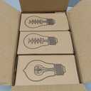 Edison Bulb, A19 Bulbs 6 Pack, Retro Style Incandescent Light Bulbs,Dimmable 120V 40W Antique Vintage Light Bulb, 240 Lmens E26 Base, Amber 2200K Warm White Light, for Home Office Desk Lamp