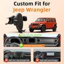Phone Mount for Jeep Wrangler/Gladiator 2018-2023, Car Phone Holder for Dashboard - 360 Rotatable & Adjustable - Hands Free Cellphone Automobile Cradle, Car Gift for Jeep Wrangler