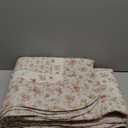 Cozyholy Original 100% Cotton Patchwork Quilt Twin Size Pink Floral Bedspread Coverlet Reversible Vintage Shabby Chic Quilted Throw Blanket Bed Quilt Cover for Couch Sofa (Flower)