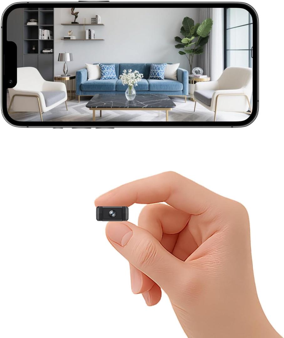 Mini Indoor Security Camera Wireless Home 2026 Upgraded Small Outdoor Cameras 1080P Micro Nanny Cam Motion Detection Wide Angle Cloud & SD Storage Night Vision No Need WiFi Camaras for House Security