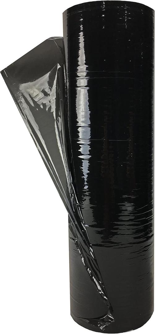 Stretch Film/Wrap for Packaging, Shipping, and protection, (18" x 1500' x 80G, 1 Rls Cast Black), Shrink Wrap Roll For Moving, Furniture, Pallets, Storage & Packing