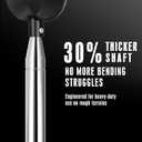 Premium Press-Lock Golf Ball Retriever 9Ft / 12Ft / 14.5Ft / 16.3Ft with Reinforced Stainless Steel Shaft & Non-Slip Rubber Grip, Golf Ball Retriever Telescopic for Water