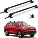 2Pcs Universal Car Roof Rack Cross Bars w/Anti-Theft Lock,43" Aluminum Lockable Car Top Crossbars with Adjustable Window Frame for Bare Roof Kayak Bike Rooftop Cargo Carrier Luggage 165 LBS Load