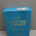 Bedsure Heated Blanket Throw Blanket - Fast Heating Electric Blanket, Soft Flannel Heated Throw with 4 Time Settings, 6 Heating Settings, Warm Gifts for Grandma (50x60 inches, Cream)