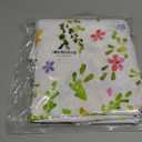 Oval Floral Tablecloth, 60 x 84Inch,Spring Summer Watercolor Wildflower Table Cloth, Waterproof and Wrinkle-Resistant,Suitable for Kitchen and Dining Room Decor