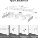 Drying Rack Clothing,Clothes Drying Rack Wall Mounted,Laundry Drying Rack Wall Mount,Foldable,Collapsible,60 lb Capacity 5 Aluminium Poles with 6 Hooks,Space Saving Clothes Drying Rack,White 40"