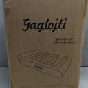 16" Air Mattress Queen with Built in Pump,Portable Full Blow up Mattress with Carry Bag, Comfort Flocked Airbed Inflatable Mattress for Guests,Camping (Grey)