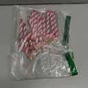 12 Pcs Red Christmas Ornaments Glitter Canes Christmas Tree Hanging Decorations Set DIY Crafts for Home Holiday Wedding Indoor Outdoor Party Decorations