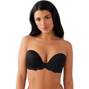 Wacoal Women's Self-Assured Push-up Strapless Bra (36G, Black)