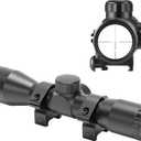 Compact Rifle Scope 4x32, for Crossbow Scope, with BDC Reticle, Ideal for Medium to Long-Range Hunting up to 500 Yards