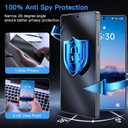 Uyiton for Samsung Galaxy S25 Ultra Matte Privacy Screen Protector - Anti-Fingerprint Anti-Spy Shatterproof Full Coverage Case Friendly 9H Tempered Glass Screen Cover, 2 Pack