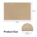 Stair Treads with Landing Rug for Wooden Steps Indoor, Peel and Stick Stair Treads Matching-Mat 20"X32" Stair Landing Slip Resistant Polyester Stair Rugs Non Slip for Seniors and Dogs, Beige