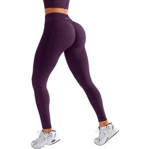 BRXL Butt Lifting No Front Seam Workout Leggings for Women Tummy Control High Waist Seamless Gym Yoga Running Leggings (M)