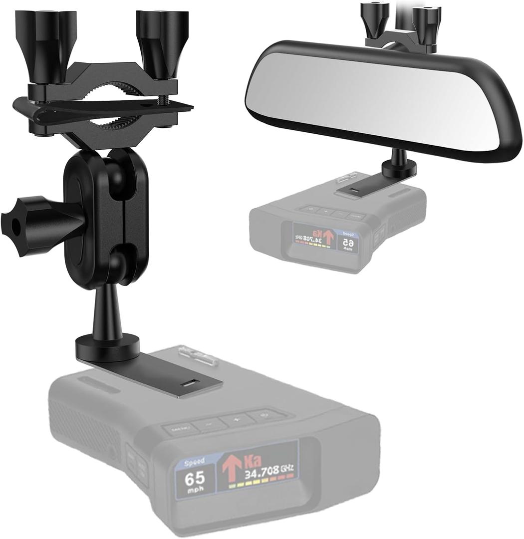 Radar Detector Rearview Mirror Stem Mount for Uniden R7 R8,Car Rearview Mirror Radar Detector Bracket(Only Applicable R7 R8 Radar Detector)