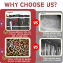 Cheetah and Cherry Birthday Decorations Foil Fringe Backdrop 4-Pack, Retro Leopard Print Bachelorette Party Supplies, 3.3 x 6.6ft Red Tinsel Curtain for Photo Booth, Upgraded Adhesive Stay