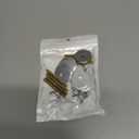 balacoo 8 Sets Stainless Steel Bird Cage Perch Screws and Nuts Kit Lightweight Bird Perch Fixing Accessories Easy Installation for Parrots and Small Pets