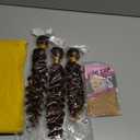 Hair Highlight Loose Deep Wave Bundles Double Weft Brazilian Hair Extensions Soft and Silky Ombre Two Tone Dark Brown and Brown Deep Curly Bundles