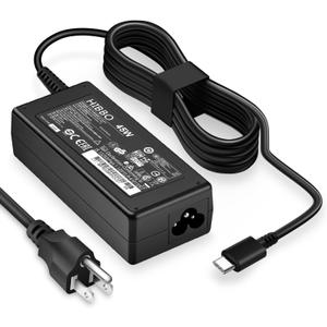 Chromebook Charger USB C Laptop Charger Compatible with HP, Lenovo, Dell, Acer, Asus, Samsung, Google Type C 45W Universal Power Adapter
