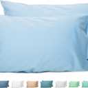 Sunflower King Pillowcases Set of 2, 100% Cotton King Pillow Cases 2, 2040 inches Ashley Blue, Soft and Breathable
