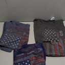 Sitka Family American Flag T-Shirt ,3PCS, Dark Grey 2XL, Blue XL, Grey L