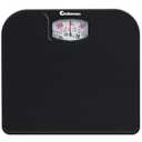 Adamson A21 Analog Scales for Body Weight - Up to 300 LB - New - Anti-Skid Rubber Surface - Large Numbers - Analog Bathroom Scale - Affordable - Durable with 20-Year Assurance - Full Black