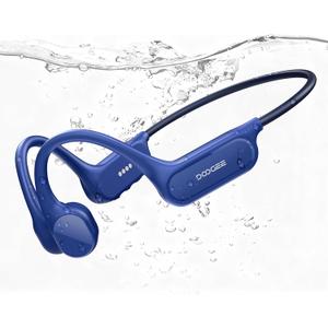 DOOGEE Bone Conduction Headphones IP68 Waterproof Swimming Headphones,10H Battery Life Sports Running Wireless Bluetooth 5.4 Open Earphones 32GB MP3 Dual Modes for Cycling,Underwater Swimming,Fitness