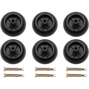 Lawn Mower Anti Scalp Deck Wheel Kit Set of 6 Compatible with Cub Cadet, John Deere, MTD & More Work with 38" 40" 46" 50" & More decks Replace# 753-04856A, 734-3058, 174873 Lawn Mower Anti Scalp Deck Wheel Kit Set of 6 Compatible with Cub Cadet, John Deere, MTD & More Work with 38" 40" 46" 50" & More decks Replace# 753-04856A, 734-3058, 174873