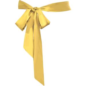 obmwang Women's Wedding Sash Belt Ribbon Satin Scarf Waist Belts for Special Occasion Dress Bridal Sash Belt 1.96'' Wide (Yellow)