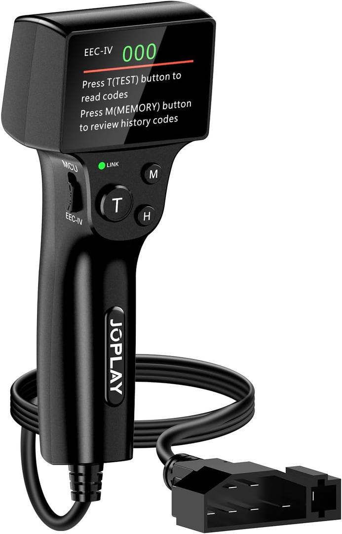 JOPLAY OBD1 Code Reader Compatible with Ford, 2 in 1 Digital OBD 1 Scanner with Built-in Reinforced Pins and 9 Feet Cable OBD 1 Scan Tool Compatible with Ford, Lincoln, Mercury from 1981-1995