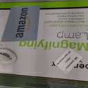 Bifocals LED Magnifying Lamp with Clamp, 5 Diopter with 20 Diopter, 5 Inch Magnifier Glass Lens, 1200 Lumens Dimmable Magnifier Lamp for Desk Craft Hobby with 60PCS Bright LEDs (White)