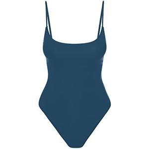Narecte Sexy One Piece Bathing Suit for Women Tummy Control High Cut One Piece Swimsuit Womens Swim Suit M