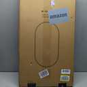 Navaris Oval Wall Mirror - 29.5" x 15" - Wall Mounted Hanging Mirror with Black Rustproof Aluminum Frame - Mirror for Bathroom Restroom Hallway