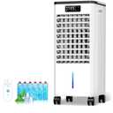 Portable Air Conditioners No Windows Needed, 3-IN-1 Swamp Cooler, Evaporative Air Cooler, 4 Modes & 3 Speeds, 2-Gal Water Tank for Long Cooling, Max 20 FT/S Remote Control, 12 Hours Timer