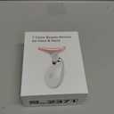 7 Color Face and Neck Massager Light Therapy, Red Light Based Facial Massager for Skin Care, Smoothing, Firming (White)