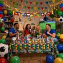 74 Pcs Soccer Party Supplies and Soccer Party Decorations Set | Includes Tableware and Decorations for Watch Parties, Championship Game Day, Soccer Fan Gatherings, and Birthdays