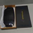 Double Disc Abdominal Massager with Heat, Stomach Massager for Digestion, Belly Cellulite Massage for Flattening Belly, Relieves Discomfort Caused by Bloating, Constipation,Stomach Pain (Black)