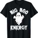 Big Boo Energy Halloween Shirt For Women Funny Boo Sheet T-Shirt
2XLT