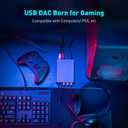Fosi Audio K5 Pro Gaming DAC Headphone Amplifier Mini Hi-Fi Stereo Digital-to-Analog Audio Converter USB Type C/Optical/Coaxial to RCA/3.5MM AUX for PS5/PC/MAC/Computer