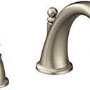 Moen Brantford Brushed Nickel 2-Handle Deck Mount Roman Tub Faucet Trim Kit, Valve Required, T4943BN. Faucets Only.