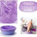 300 Purple Pedicure Liners 13.8 x 19.7 Inches Disposable Unbreakable Pedi Liners Disposable Fits Most Tub and Pedicure Foot Spa Home Use