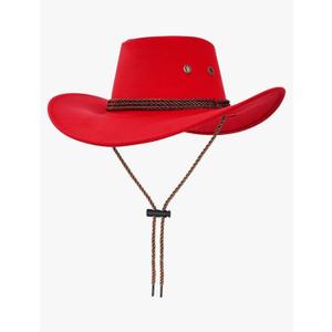 Unisex Faux Felt Cowboy Hats for Women and Men Western Hat Cowboy Sun Hat Wide Brim Cap Vintage Cowboy Costume