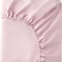 HBHLFZ Crib Sheets for Boys, Girls, 28x52 Inch Fitted Crib Sheet - 8 Inch Deep Pocketed Fixed Sheet - Soft and Comfortable Microfibre - Fits Standard cot and Toddler mattresses, Light Pink