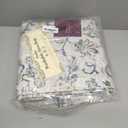 jinchan Kalen Round Rug 6ft Area Rug Washable Vintage Indoor Retro Accent Floor Cover Distressed Floral 6' Round Circle Boho Non Slip Thin Carpet for Living Room Dining Room Bedroom Kitchen Blue