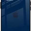 VITTIYAM Glass Series Clear Back Case for iPhone 13 Pro Tempered Glass Back Protection with Attached Camera Lens Protector, Shockproof Protective iPhone Case for iPhone 13 Pro [Blue]
